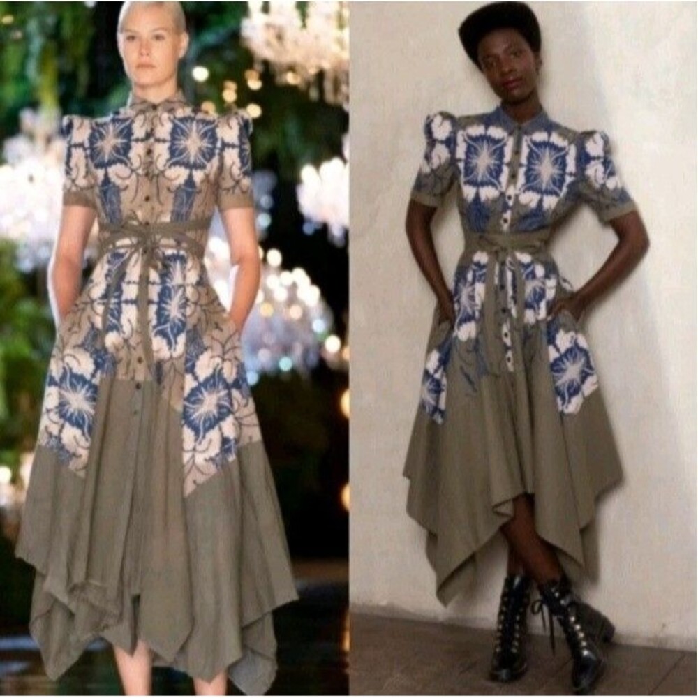 Making the Cut XXL Dress Season 2 Episode 1 Winning Look Gary's Self-Tie Green